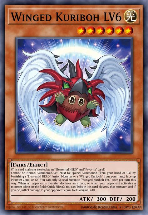 yu-gi-oh! winged kuriboh card.